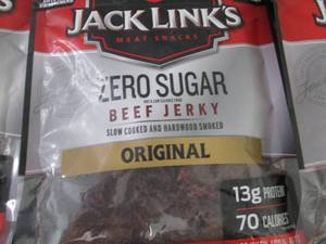 lot 136 image: 6- 2.8 oz Bags Jack Links Zero Suga...