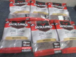 lot 138 image: 6- 2.8 oz Bags Jack Links Zero Suga...