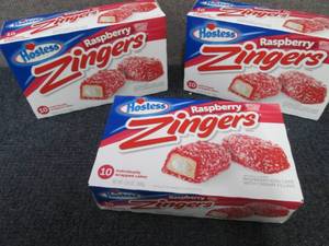 lot 169 image: 3- 13.4 oz Boxes Hostess Raspberry ...