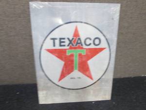 lot 256 image: Metal Texaco Sign 16x12.5 inches...