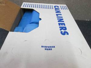 lot 263 image: Case of 250 Blue 20-30 Gallon Trash...