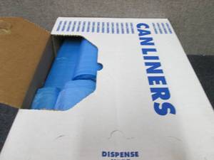 lot 268 image: Case of 250 Blue 20-30 Gallon Trash...