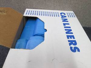 lot 269 image: Case of 250 Blue 20-30 Gallon Trash...