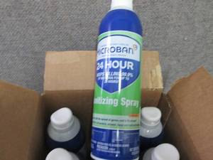 lot 277 image: Case of 6-15 oz Cans Microban Sanit...