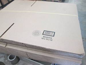 lot 317 image: 18 x 12 x 12 Cardboard Corrugated B...