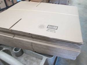 lot 319 image: 18 x 12 x 12 Cardboard Corrugated B...