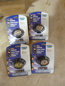 lot 39 image: 4 Power Zone 3-in-1 Head Lamps