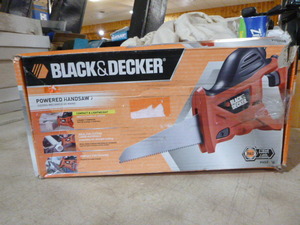 lot 52 image: Black & Decker Powered Handsaw