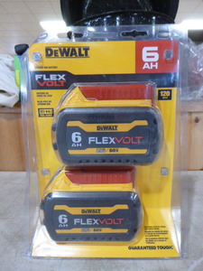 lot 62 image: DeWalt Flex Volt 20V Battery 2 Pack