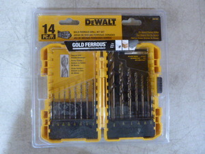 lot 73 image: DeWalt 14 Piece Gold Ferrous Drill Bit Set