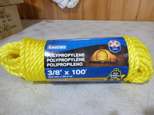 lot 114 image: King Cord Polypropylene Twisted Rope