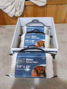 lot 115 image: 3 Spools of Reese Nylon Twisted Rope