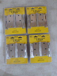 lot 125 image: 4 Packs of Project Pro Door Hinges