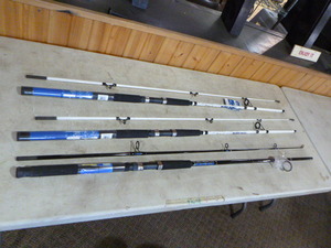 lot 163 image: 3 Fishing Rods