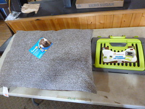 lot 188 image: Dog Pillow and Folding Pet Carrier