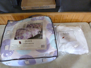 lot 196 image: Comforter and Coverlet