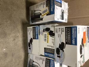 lot 25 image: Lot of Assorted Utility Pumps Various Models and Conditions  Customer Returns See Pictures