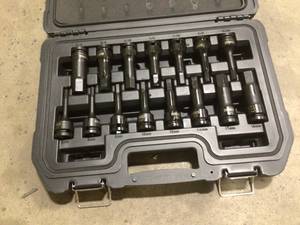 lot 27 image: 12 in. Drive Combination Impact Hex Socket Set (15-Piece) by DEWALT   Customer Returns See Pictures