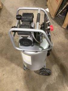 lot 36 image: Husky 20 Gal. Vertical Electric-Powered Silent Air Compressor  Customer Returns See Pictures