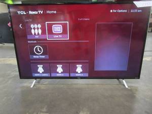 TCL 55 Class 4K Ultra HD (2160P) Roku Smart LED TV 55S401 - (Light Scratch Bottom Center)