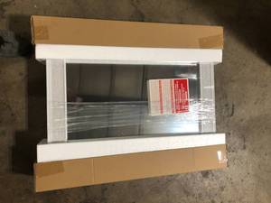 lot 9 image: Home Decorators Collection 24 in. x 30 in. Fog Free Recessed or Surface Mount Herringbone Medicine Cabinet with Mirror  Customer Returns See Pictures
