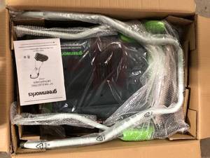 lot 12 image: Greenworks 10 Amp 14 Corded Electric Dethatcher Customer Returns See Pictures