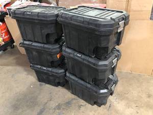 lot 24 image: 6 Boxes of Storage Bins     Customer Returns See Pictures