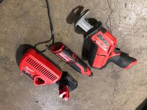 lot 40 image: Milwaukee M12 FUEL 12V Lithium-Ion Brushless Cordless HACKZALL Reciprocating Saw Kit w One 4.0Ah Batteries Charger  Customer Returns See Pictures