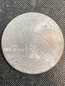 1 TROY OZ .999 FINE SILVER INDIAN HEAD DESIGNED ROUND