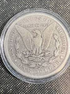 1896-O US MORGAN SILVER DOLLAR IN AIRTITE