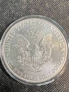 2019 AMERICAN SILVER EAGLE 1 TROY OZ .999 FINE SILVER IN AIRTITE