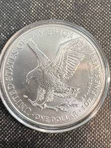 2022 AMERICAN SILVER EAGLE 1 TROY OZ .999 FINE SILVER IN AIRTITE