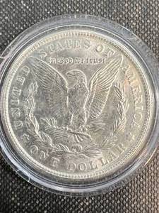 1921-S US MORGAN SILVER DOLLAR IN AIRTITE