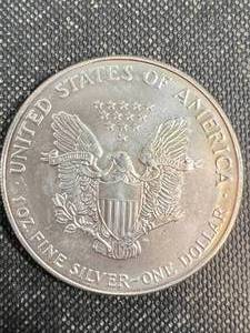 1993 AMERICAN SILVER EAGLE 1 TROY OZ .999 FINE SILVER