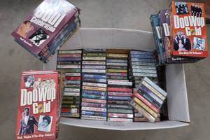 VINTAGE CASSETTE TAPE COLLECTION AND VHS