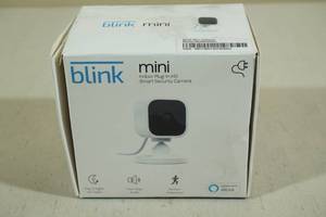 lot 24 image: Blink Mini Indoor Plug-In HD Smart Security Camera