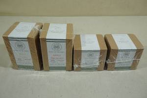 lot 82 image: Begonia and Bench Candles -Mint Twist, Apple Orchard, Rejuv, Ginger Tea