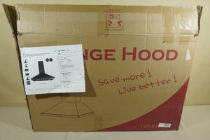 lot 94 image: Wall-Mount Range Hood 30 & 36 Flat Black