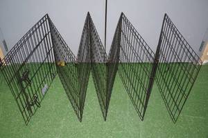 lot 107 image: 8 Panel Black E-Coat Exercise Pen