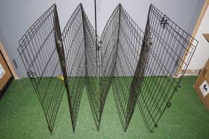 lot 108 image: 8 Panel Black E-Coat Exercise Pen