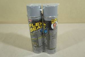 lot 134 image: 2 14oz Flex Seal Spray Rubber Gray