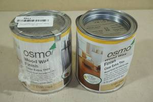 lot 137 image: 2 .75L Osmo Wood Wax Finish -1101 Clear Satin