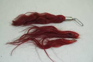 lot 190 image: 12 Vintage Horse Hair Locks