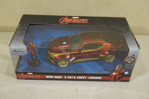 lot 213 image: Avengers Iron Man & 2016 Chevy Camaro Diecast