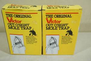 lot 228 image: 2 Victor Out-O-Sight Mole Traps