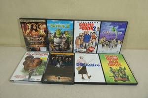 lot 229 image: Assorted DVDs -Shrek 2, Ghostbusters, Mrs Doubtfire, TMNT