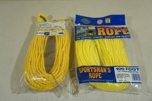 lot 234 image: 2 100ft Braided Poly Rope