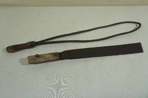 lot 245 image: Vintage Rug Beater with Machete
