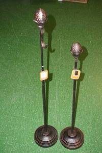 lot 257 image: 2 Adjustable Height Decorative Wreath Stands