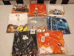 lot 112 image: Assorted X- Large, 2XL, and 3XL Nascar T-Shirts
